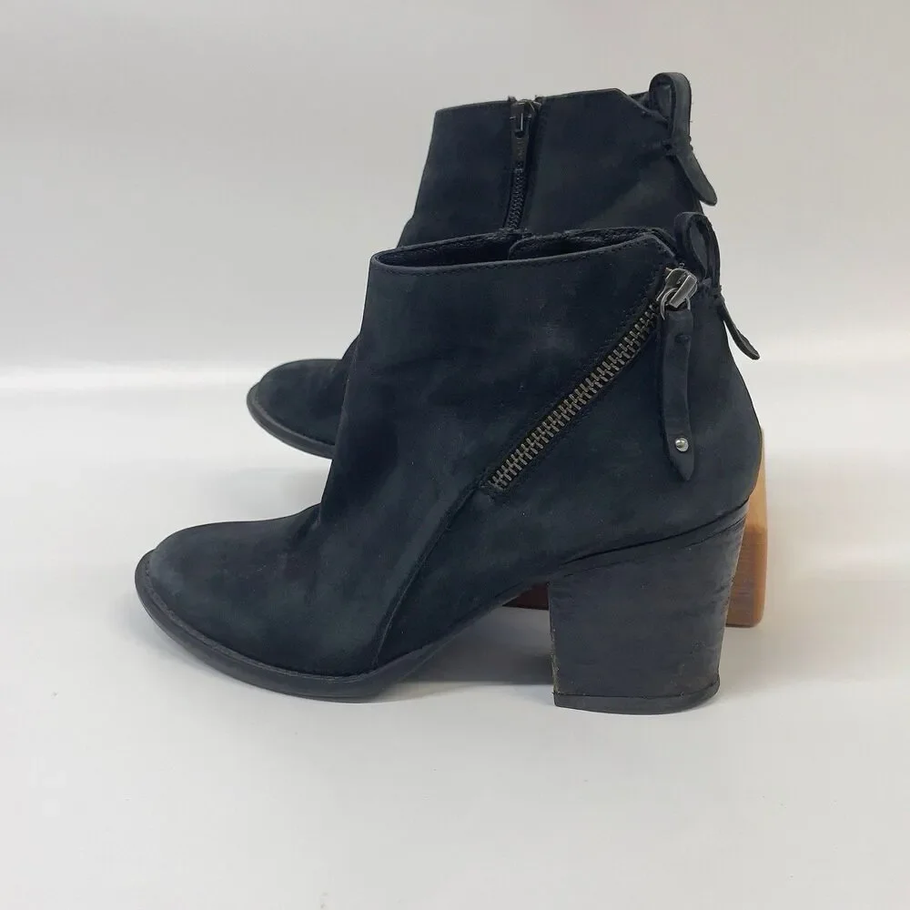 Blondo Nivada Women's Waterproof Ankle Booties Boots Size 8.5 Black Leather